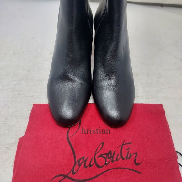 Christian Louboutin Black Turela Leather Ankle Boot - Picture 7 of 13